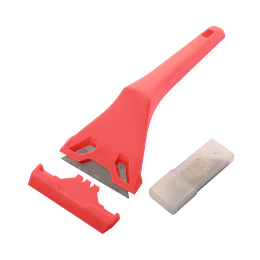 Stainless Steel Paint Scraper - 5-in-1 Multipurpose Razor Blade Scraper for Windows, Glass, Putty, and Stickers