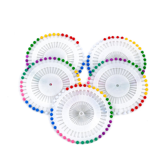 Pearl Needle - 5 Pieces - Sharp End Smooth Gliding Multicolour Pins for Sewing, Clothing, DIY Crafts