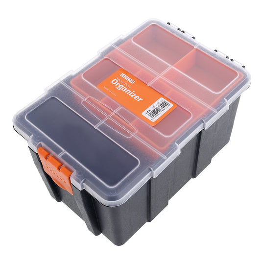 Heavy Duty Plastic Tool Storage Case (16x23x12cm)