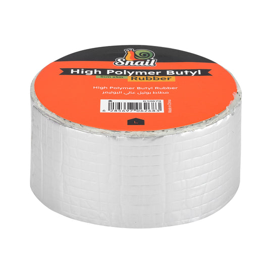 Snail High Polymer Butyl Rubber - 5cmx5m - Self-Adhesive Sealing Tape for Roofs, Gutters, Windows, Plumbing, and Automotive Repairs