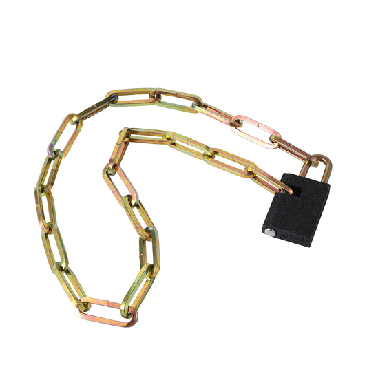 Chain Lock with 3 Keys - 90cm Hardened Steel Security Lock for Bikes, Motorcycles, Gates, Sheds, and Outdoor Equipment