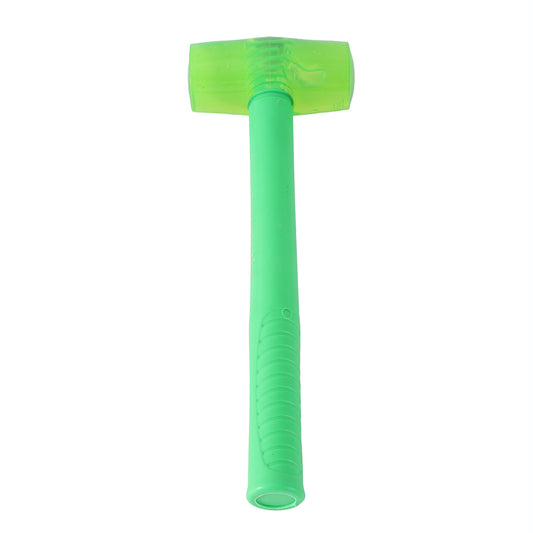 Rubber Hammer with Plastic Handle - Lightweight Mallet with Soft Striking Head and Comfortable Grip for Assembly, Flooring, Furniture, Woodworking, Repairs, Crafts and DIY Projects