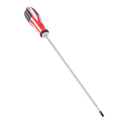 Phillips Head Screwdriver - 12Inch - American Flag Pattern - Long Cross-Head Screwdriver with Comfortable Anti-Slip Grip for Home Repair, Furniture Assembly, Electronics, Automotive Work and DIY