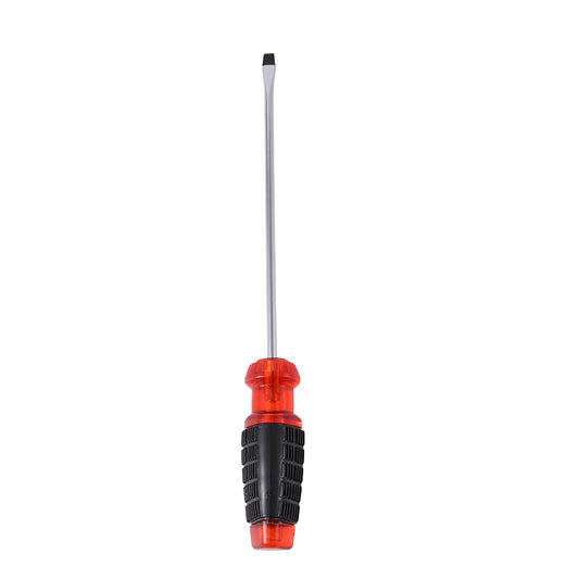 Flathead Screwdriver  - Long Slotted Screwdriver with Comfortable Anti-Slip Grip for Home Repair, Furniture Assembly, Electronics, Automotive Work and DIY Projects
