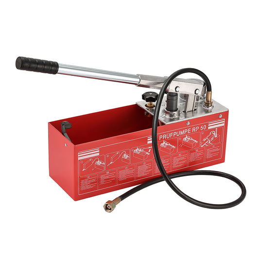 Hydraulic Manual Pressure Test Pump - Hand Operated Hydrostatic Tester for Plumbing, Heating, and Solar Systems