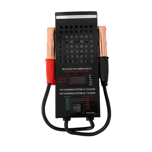 Digital Battery Tester - Voltage Analyzer for Accurate 6V–24V Battery Diagnostics in Cars, Motorcycles, and Maintenance Tasks