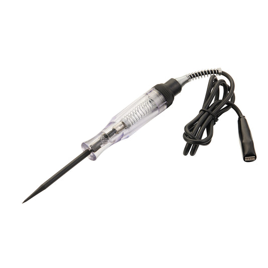 Automotive Circuit Tester - Transparent - Analog Car Electrical Tester with Light Indicator, Insulated Grip and Alligator Clip for Vehicle Electrical Troubleshooting, Maintenance and Repair