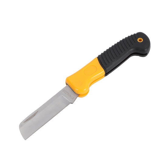 Electric Knife with Plastic Handle - Multi-Purpose Folding Utility Knife for Wire Stripping, Cable Cutting Home Repairs – Durable Knife for Electrical Maintenance, Construction, DIY Projects