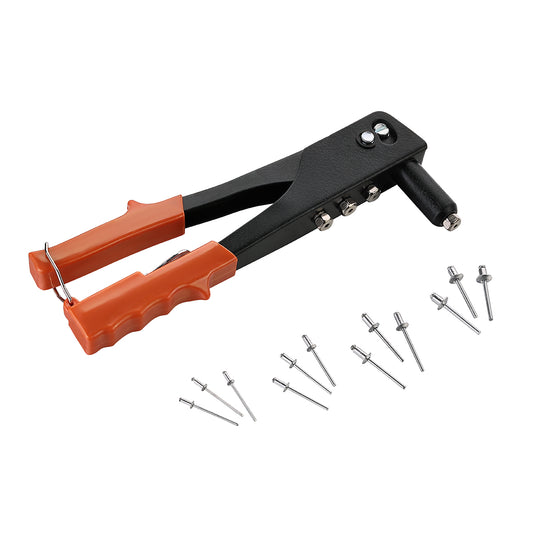 Hand Riveter 10 Inch - Rivet Gun for Metalworking, Construction, and DIY Projects