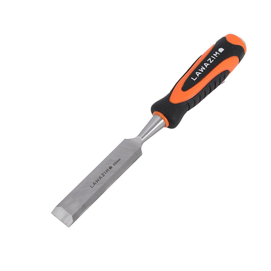 Wood Chisel - Carpenter Wood Carving Hand Chisel Tool, Durable Fiber Handle with Strike Cap, Sharp Beveled Blade, Anti-Slip Grip, Perfect for Carpentry Woodworking Cabinetry, DIY Projects