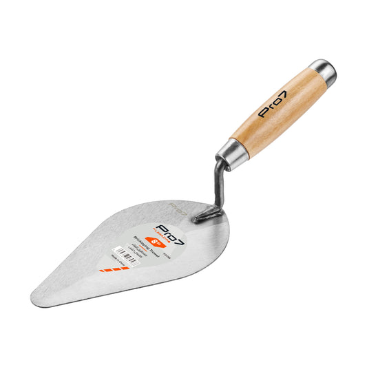 Trowel - 8inch - Bricklaying Trowel with Wooden Handle, Durable Cement and Mortar Tool for Professionals, DIY Bricklaying, and Gardeners –  for Precision and Comfort in Construction Projects
