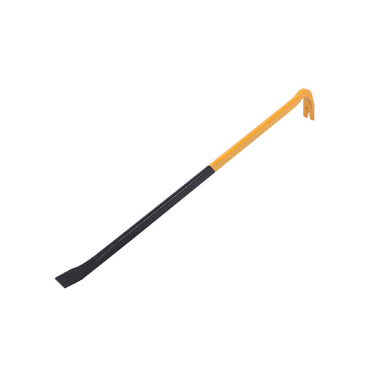Crowbar - Orange & Black- Heavy-Duty Pry Bar with Non-Slip Grip and Teardrop Nail Puller and Flat Chisel -for Demolition Prying Nails Removing Floorboards General DIY Construction Projects