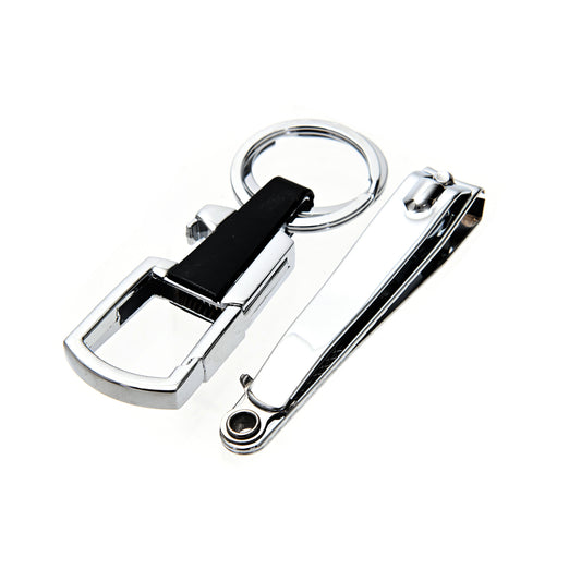 Keychain Nail Clippers Set - Nail Fingernail Toenail Care Cutters for Personal Self Hygiene Everyday Carry, Travel