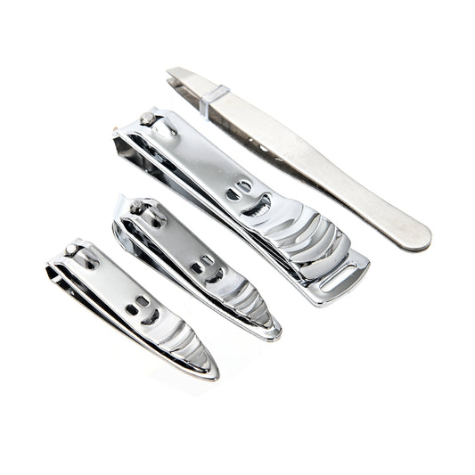 Manicure Set - 4 Pieces - Fingernail and Toenail Care Kit for At-Home Manicure and Everyday Nail Maintenance