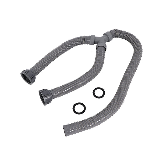 Y-Shaped Sewer Drain Pipe - 35-35-70cm - Flexible, Durable Plastic Drain Hose for Kitchen and Bathroom Sinks, Ideal for Plumbing Projects, Easy Installation for Homeowners and DIY Contractors