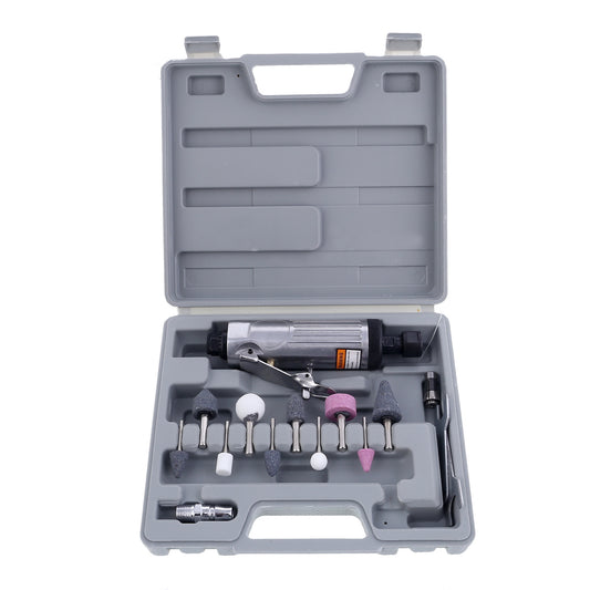 Lawazim Air Die Pneumatic Grinder Kit -16 Piece- Air Straight Die Grinder for Polishing, Sanding, Deburring, Woodworking