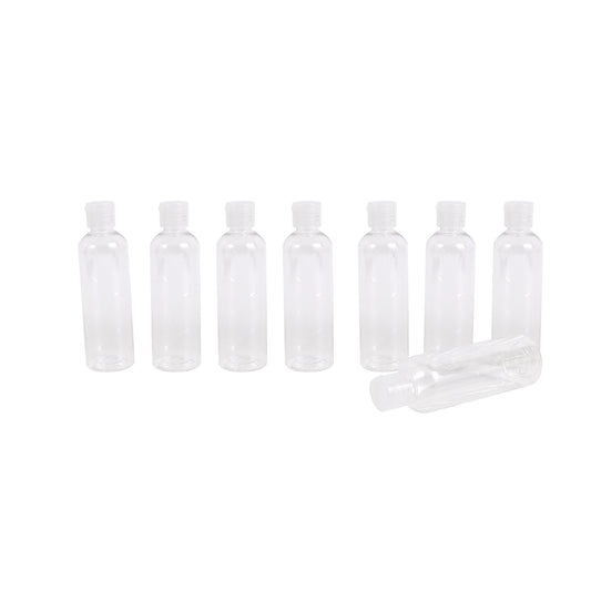 Plastic Travel Squeeze Bottle Set - 8 Piece 120ml - Reusable Containers for Travel, Gym, or Daily Use