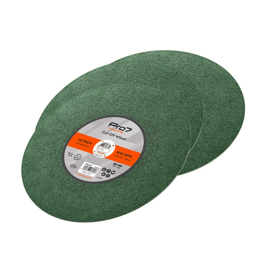 Cutting Disc for Metal & Steel - 3 Piece 14inch (355x3mm) - Cutting Wheel Set for Metal, Inox, Pipes, Rods, Profiles, and Precision Cutting