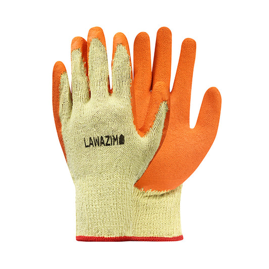 Rubber Safety Gloves - 1 Pair Grey Blue - Latex-Free Waterproof Gloves for Gardening, Cleaning, and Work Projects