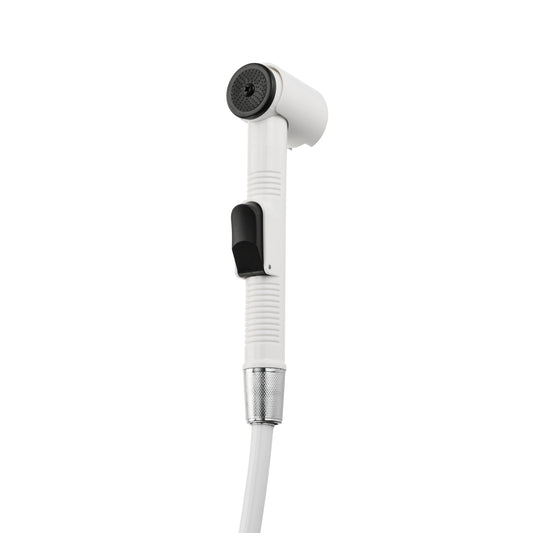 ABS Bidet Sprayer with 1.2m Hose - White - Handheld Bidet Sprayer Kit with Holder, Adjustable Water Pressure, and Leak-Proof Design - Ideal for Personal Hygiene, Toilet, and Bathroom Cleaning