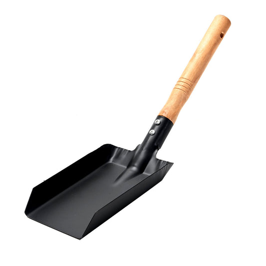 Iron Hand Shovel - Fireplace Ash Shovel for Home, Camping, Gardening, Workshop, and Outdoor Use