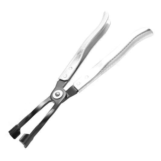 Valve Plier - Narrow Access Valve Stem Oil Seal Removal and Installation Tool with Long Neck, Serrated Jaw, Ergonomic Non Slip Handle, Universal Fit - for Cars Trucks SUVs Overhead Cam Engines