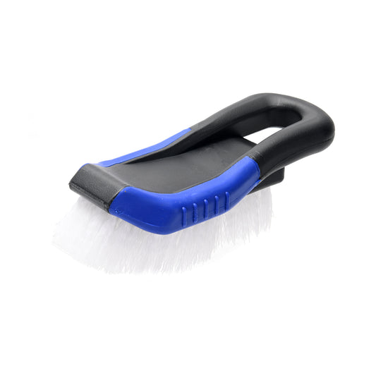 Car Mat Cleaning Brush - Carpet and Upholstery Cleaning Brush Scrubber with Soft Bristles for Auto Mats, Carpets, Seats, and Interior Surfaces for Car Cleaning, Detailing, Routine Maintenance