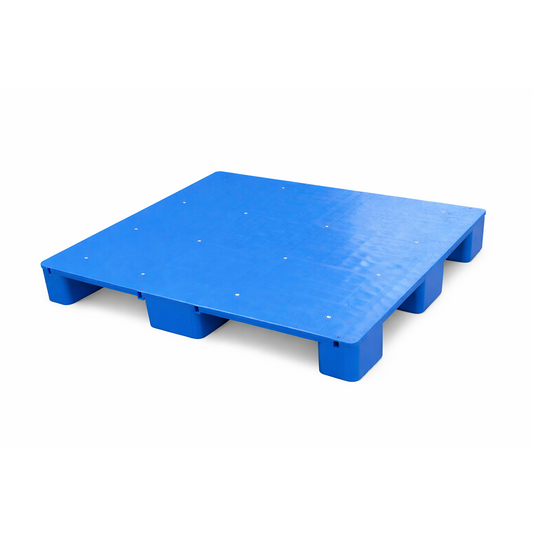 Plastic Pallet - 1.2x1m - Moisture-Proof Lightweight Floor Storage Platform with Waterproof Stackable Design and Forklift Entry for Indoor Outdoor Warehouses Supermarkets Basement Storage
