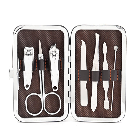 Nail Clipper Set - 7 Piece - Fingernail & Toenail Clippers Set Professional Manicure Pedicure Nail Care Kit with Travel Case for Men & Women