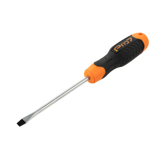 Flat Head Screwdriver  - Magnetic Tip Screwdriver, CR-V Steel Shaft, Ergonomic Non-Slip Handle - Manual Slotted Screwdriver for Home Repair, Electronics, DIY, Mechanical & Electrical Use
