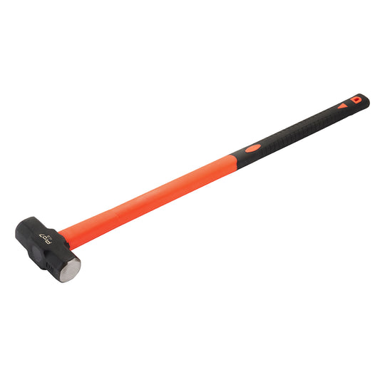 Sledge Hammer with Fiberglass Handle- Steel Hammer with Plastic Handle and Non-Slip Grip for Striking, Demolition, Construction, Repair and Workshop Tasks