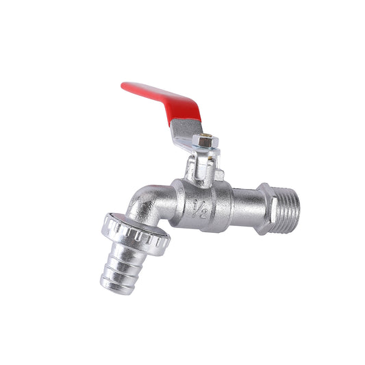 Faucet - 1/2inch - Outdoor Garden Tap for Hose Connections, Utility Sinks, and Water Control Use