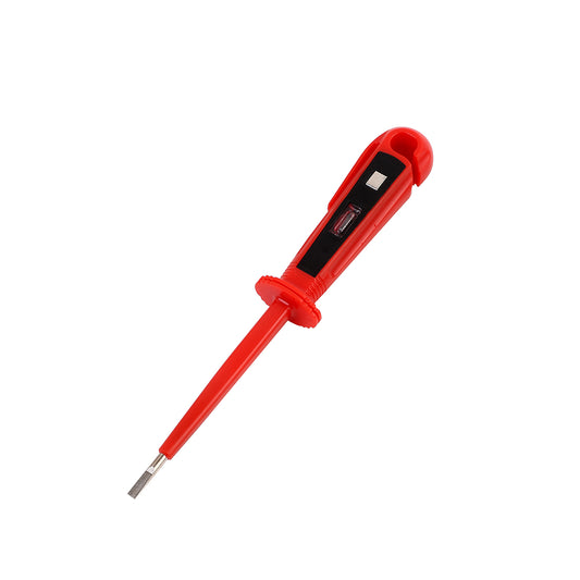 Electric Tester Screwdriver Red - High-Sensitivity Voltage Detector for Safe Electrical Testing and Repair Work