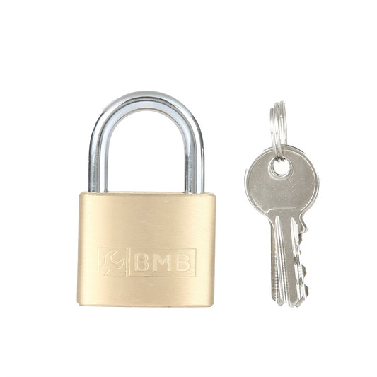 Oval Brass Padlock, Keyed Security Lock with Hardened Shackle, Sturdy Design, Secure Locking Mechanism for Gates, Lockers, Cabinets, Storage Units, Toolboxes, Sheds & Home Security