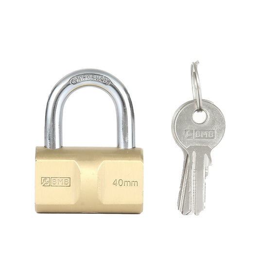 Hammer Padlock  - Heavy Duty Keyed Security Lock with Hardened Shackle, Sturdy Design for Gates, Storage Units, Warehouses, Sheds, Garages & Commercial Security