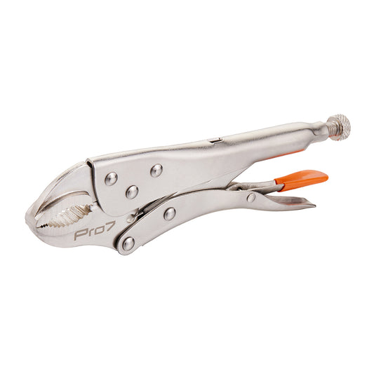 Locking Plier - 10inch- Curved Jaw Locking Pliers with Adjustable Screw, One-Hand Release, and Ergonomic Anti-Slip Handle - Adjustable Vise Grips for Clamping, Twisting, and Welding