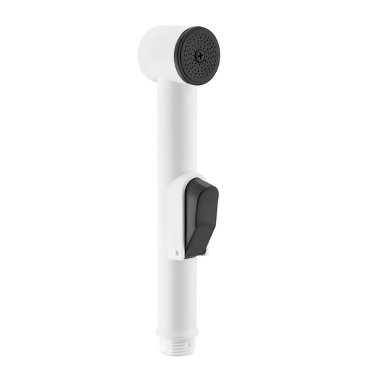 ABS Bidet Sprayer - White - Adjustable Pressure Handheld Bidet Spray with Wall Holder - Eco-Friendly Easy Installation for Bathroom Hygiene Personal Care Cleaning and Washing