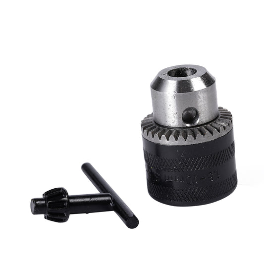 Drill Chuck and Key Set - Keyed, Universal Power Drill Chuck Replacement for Woodworking, Metalworking, Construction, DIY Projects, Impact Driver