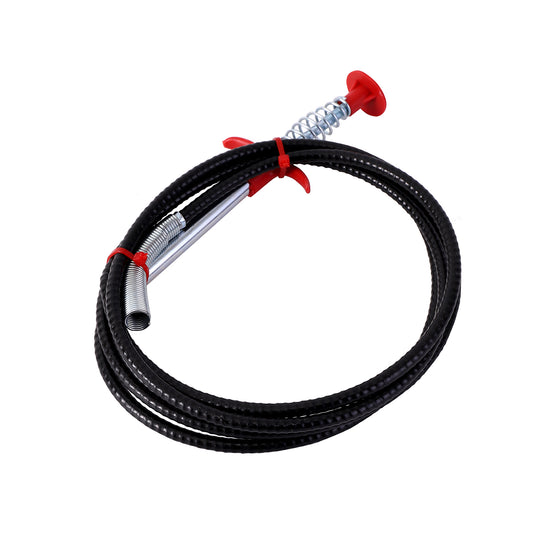 Drain Cleaning Tube - 2m Flexible Sewer Snake Auger for Bathroom, Kitchen, Shower, Bathtub, and Toilet