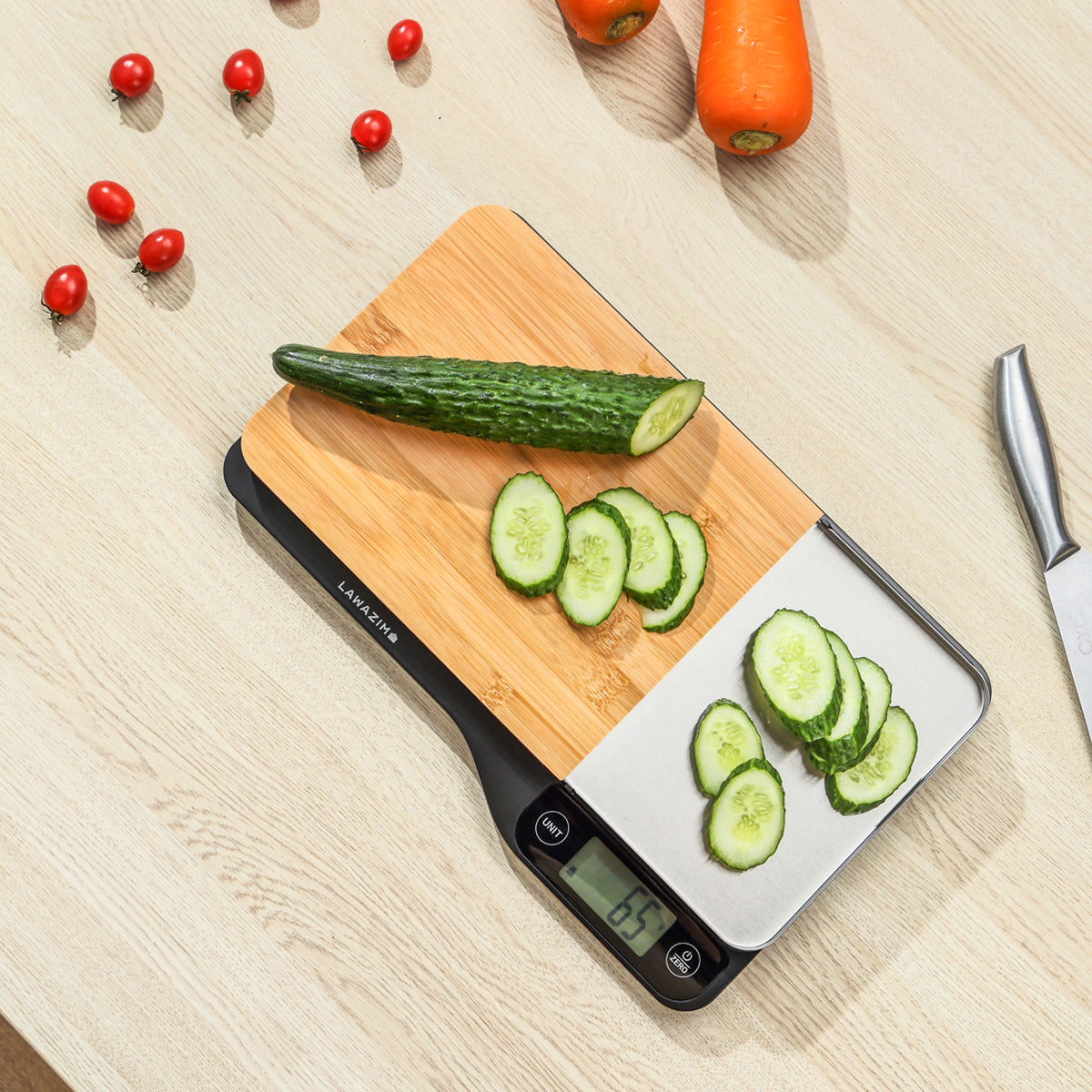 Kitchen Scale with Removable Chopping Board