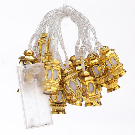 Plastic String 20 Lamps - LED Yellow Lantern String Lights for Bedroom, Garden, Party, Wedding, Patio, Classroom
