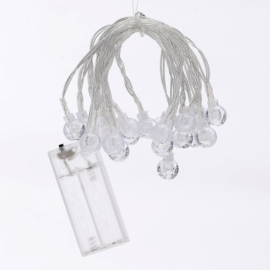 Plastic String 20 Lamps - Colorful LED Fairy Lights for Bedroom, Garden, Patio, Party, Holiday, and Festive Decoration