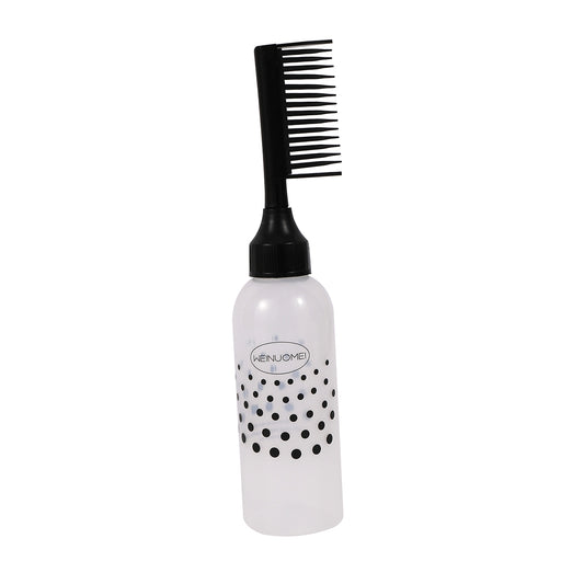 Hair Dyeing Bottle with Comb - 160ml Blue - Comb Applicator Bottle for Hair Dye, Treatments, and Root Touch-Up