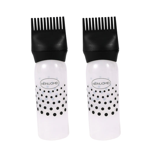 Hair Dyeing Bottle with Comb - 2-Piece 160ml - Comb Applicator Bottle for Hair Dye, Treatments, and Root Touch-Up