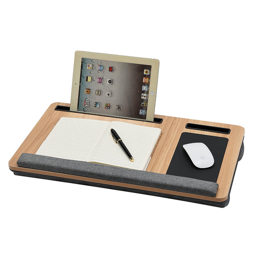 Laptop Folding Table With Mouse Pad - Lap Desk for Bed, Couch, Studying, Writing, Reading, and Working