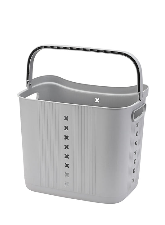 Plastic Laundry Basket - 35L Laundry Hamper for Clothes, Storage, Bathrooms, and Home Organization