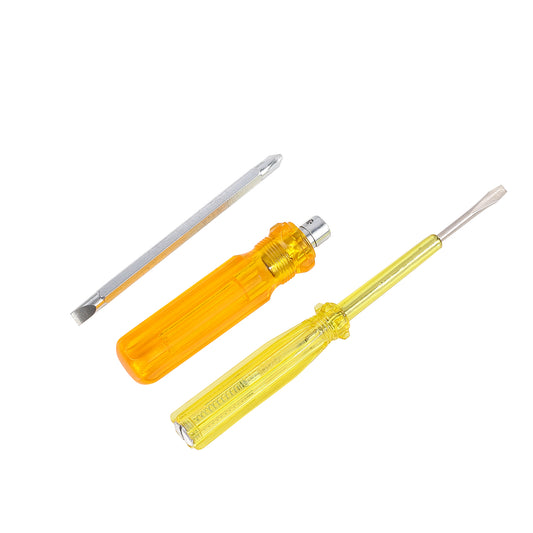 Electric Pen with Dual-Purpose Screwdriver Set - Voltage Tester and Interchangeable Flathead & Phillips Tips for Electricians, DIY, and Home Use