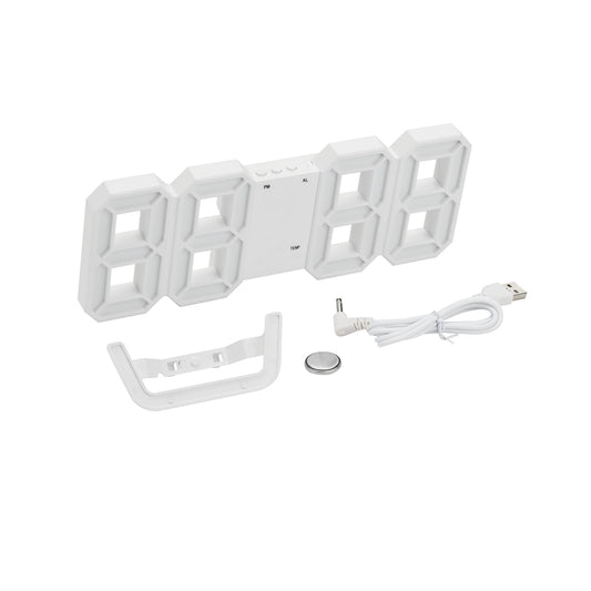 3D Wall LED Alarm Digital Clock - Digital Wall & Table Nightlight Alarm Clock for Office, Bedroom, & Home Decoration