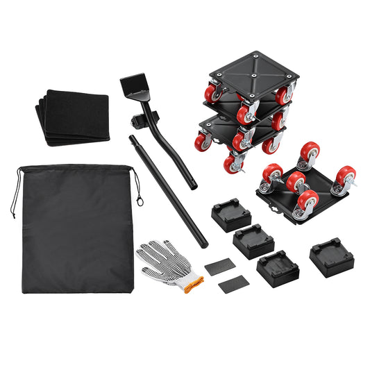 Furniture Movers With 5 Wheels - Maximum Load 800kg / 1763lb - Furniture Moving Dolly Set for Moving Heavy Furniture & Refrigerators