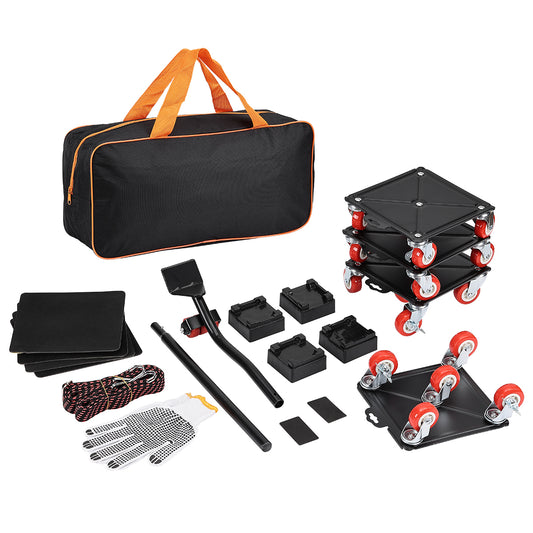 Furniture Movers With 5 Wheels - Maximum Load 800kg / 1763lb - Furniture Moving Dolly Set for Moving Heavy Furniture & Refrigerators